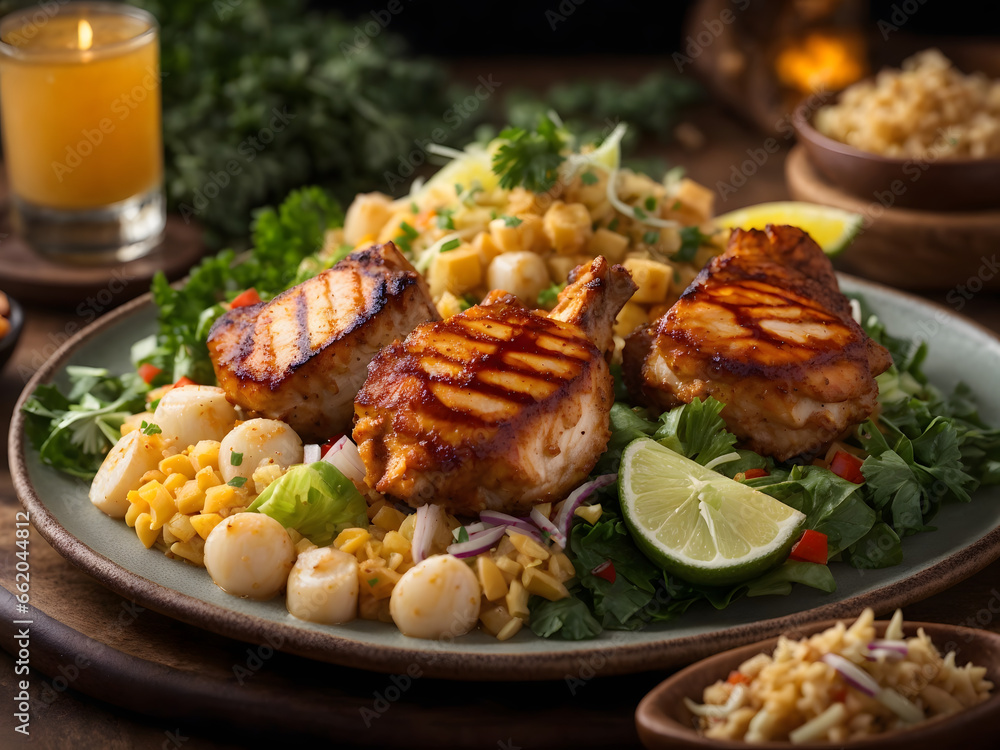 Huli Huli Chicken Plate with Amazing Mac Salad - Hawaiian Delights Huli Huli Chicken Plate with Amazing Mac Salad - Hawaiian Delights