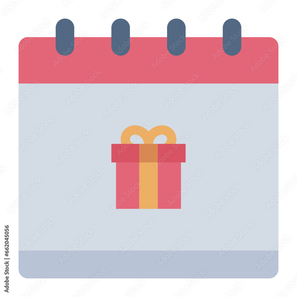 Calendar color flat icon Calendar color flat icon