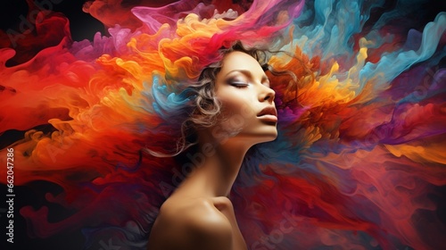 Collision of vibrant colors freeze into a captivating masterpiece. © UMR