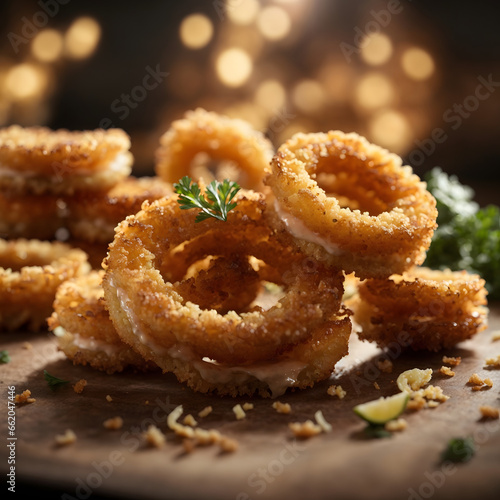 Panko Onion Rings - Crispy Delights