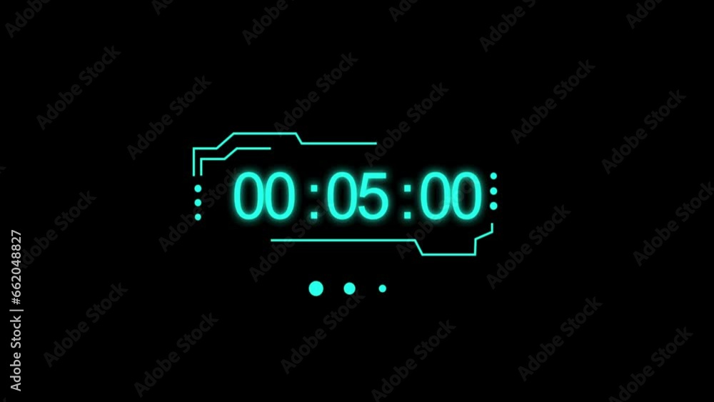 Abstract Countdown timer Background with Digital number timer concept ...
