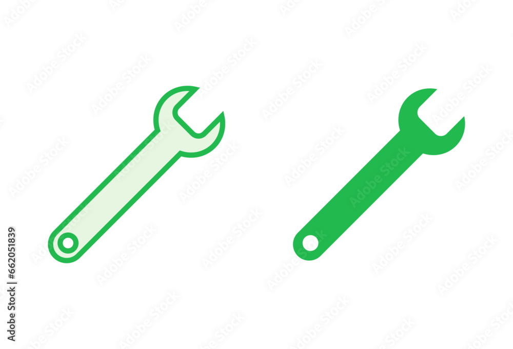 Wrench icon set. repair icon vector. tools icon vector Wrench icon set. repair icon vector. tools icon vector
