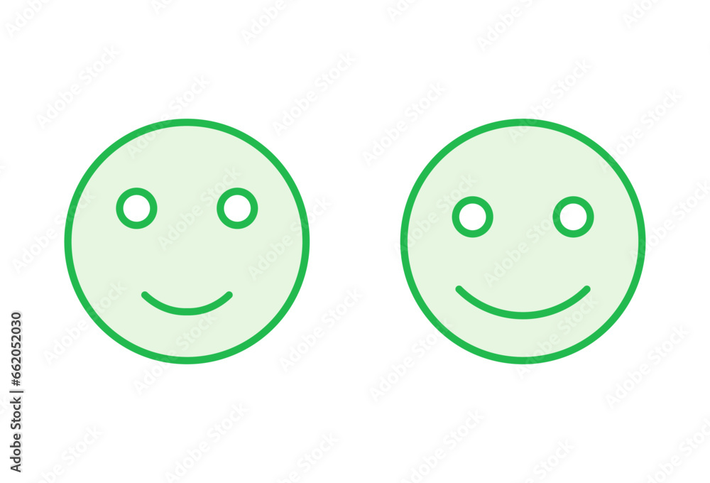 Fototapeta premium smile icon set. smile emoticon icon. feedback