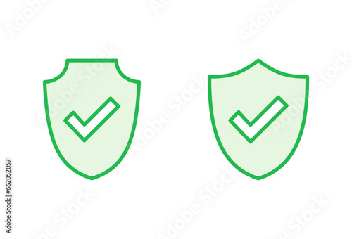 Free Download Shield check mark  icon set. Protection approve sign. Safe icon vector - GFXLoad