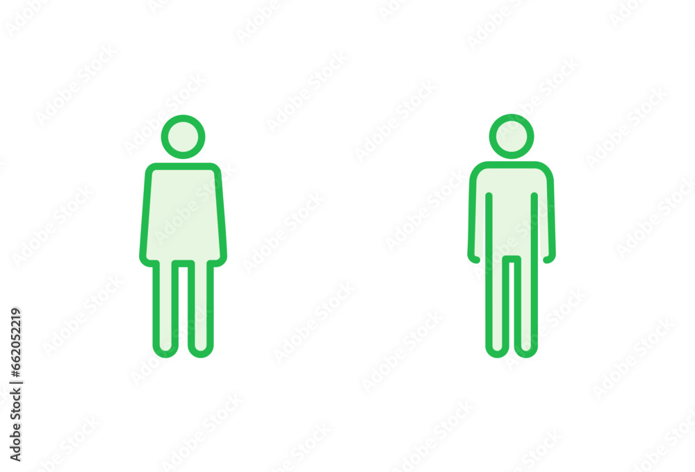 Man icon set. male icon vector. human symbol Man icon set. male icon vector. human symbol