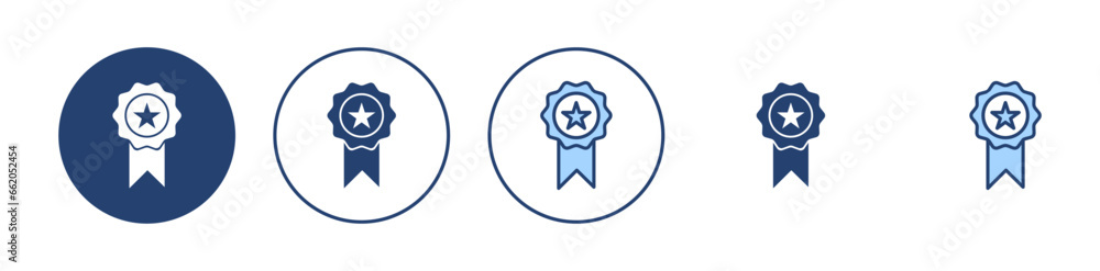 Obraz premium Badge icon vector. Awards icon vector. Achieve sign and symbols