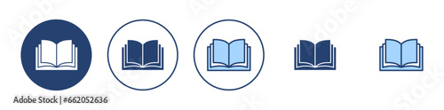 Book icon vector. open book sign and symbol. ebook icon