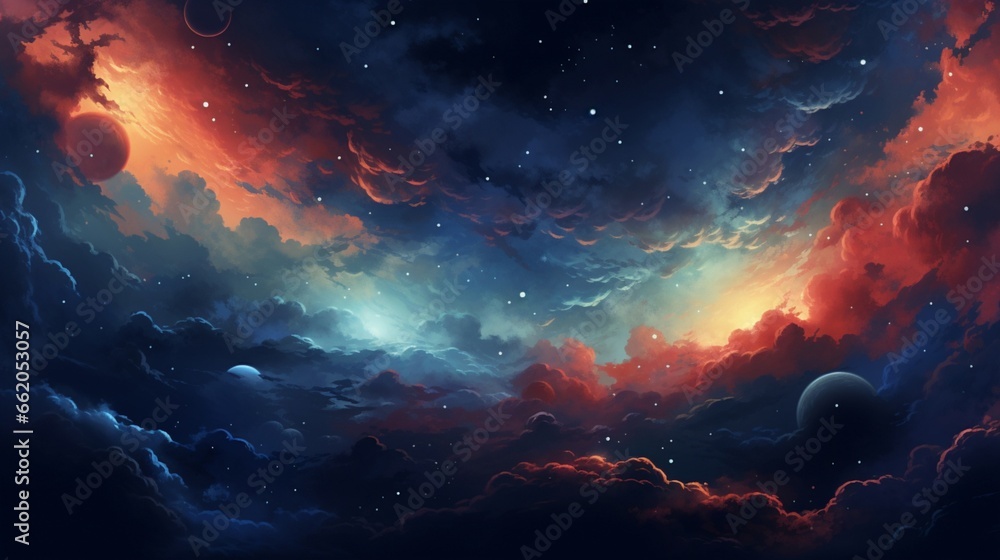 an otherworldly space-inspired abstract background filled with celestial wonders and cosmic mysteries.