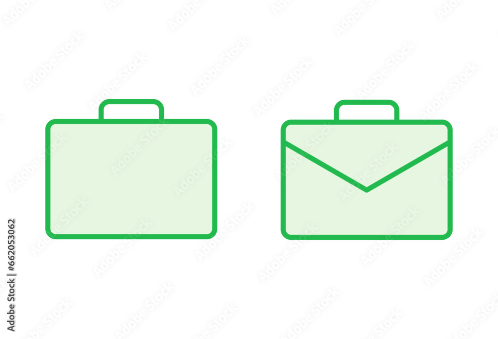 Briefcase icon set. suitcase icon. luggage symbol. Briefcase icon set. suitcase icon. luggage symbol.
