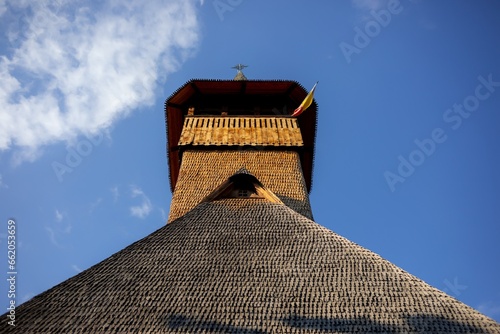 roof of the wooden traditional church
