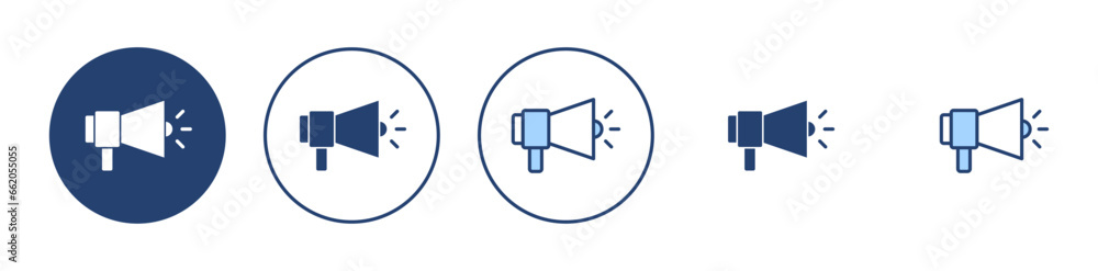 Megaphone icon vector. Loudspeaker sign and symbol Megaphone icon vector. Loudspeaker sign and symbol