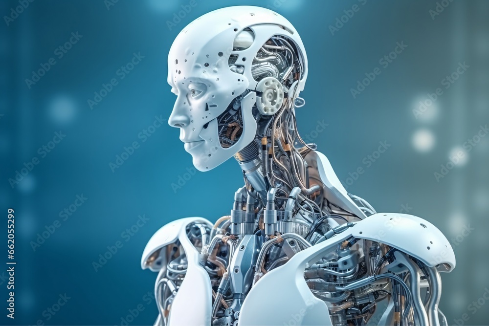 Cyborg man. Cyborg head. Cybernetic organism. Mechanical robot. Future technologies. Artificial intelligence. Cyborg man. Cyborg head. Cybernetic organism. Mechanical robot. Future technologies. Artificial intelligence.