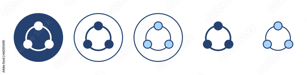 Share icon vector. Sharing sign and symbol Share icon vector. Sharing sign and symbol