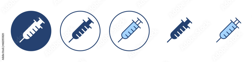 Syringe icon vector. injection sign and symbol.vaccine icon Syringe icon vector. injection sign and symbol.vaccine icon