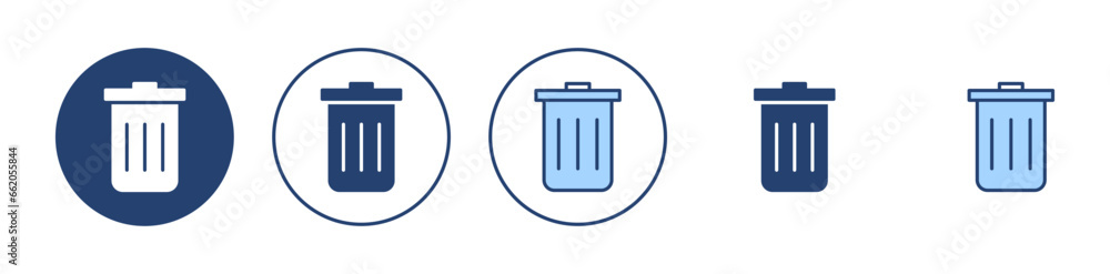 Trash icon vector. trash can icon. delete sign and symbol. Trash icon vector. trash can icon. delete sign and symbol.