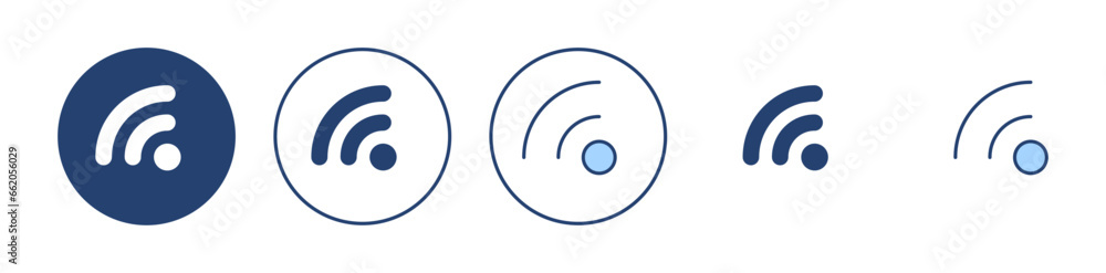 Wifi icon vector. signal sign and symbol. Wireless icon Wifi icon vector. signal sign and symbol. Wireless icon