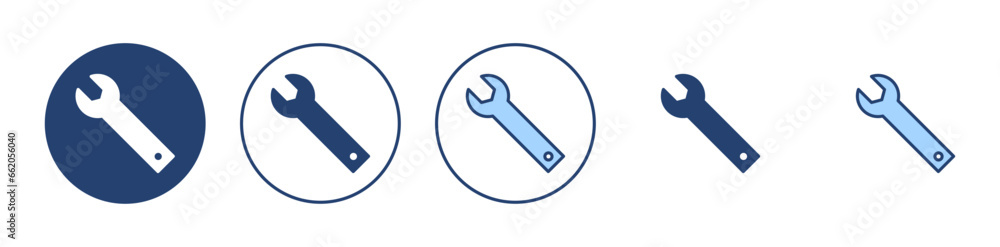 Wrench icon vector. repair icon. tools sign and symbol Wrench icon vector. repair icon. tools sign and symbol