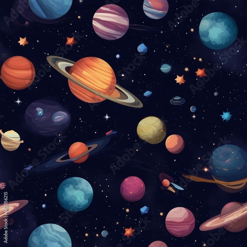space planet star galaxy illustration background