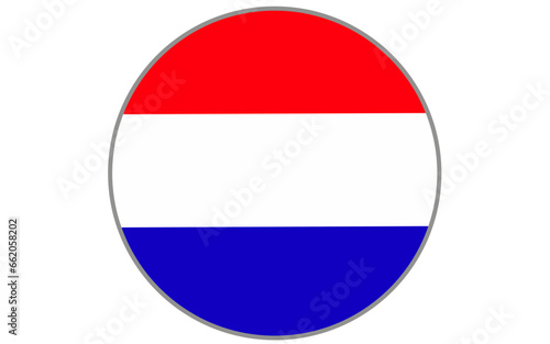 Netherlands round flag icon
