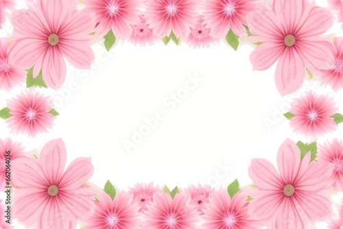 Pink flower background presentation slide. © Prashant