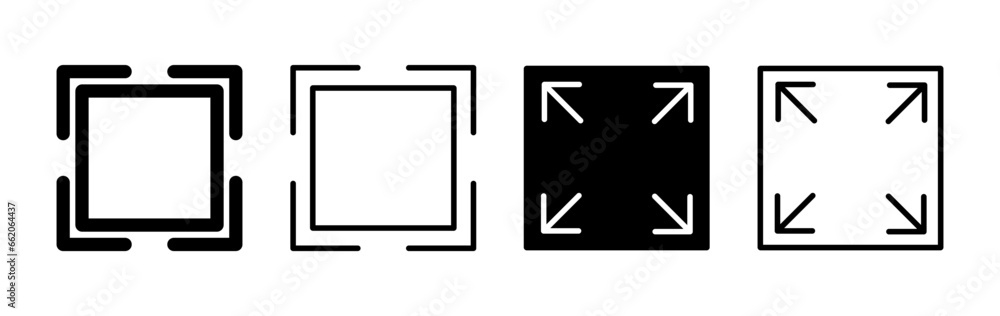 Fullscreen icon vector. expand fullscreen icon Fullscreen icon vector. expand fullscreen icon