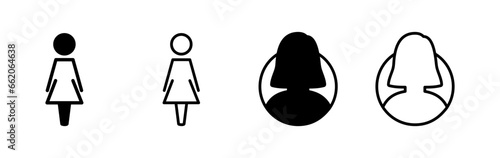 Female icon vector. toilet icon. restroom sign. gender