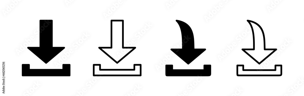 Download icon vector. Downloading vector icon Download icon vector. Downloading vector icon