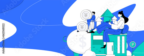 Home loan flat vector concept operation illustration

