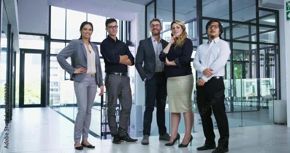 Business people, office team and leadership, career mindset or management for teamwork, collaboration and workplace portrait. Happy manager, women and men with arms crossed and group confidence Business people, office team and leadership, career mindset or management for teamwork, collaboration and workplace portrait. Happy manager, women and men with arms crossed and group confidence