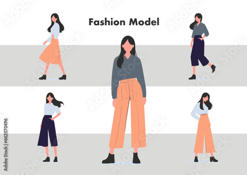日本人のファッションモデル