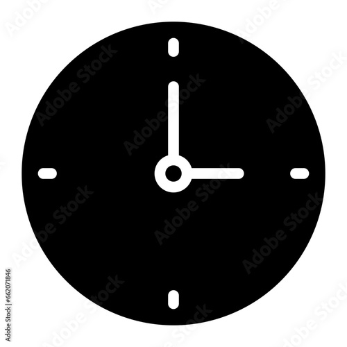 clock glyph icon