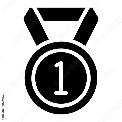 medal glyph icon