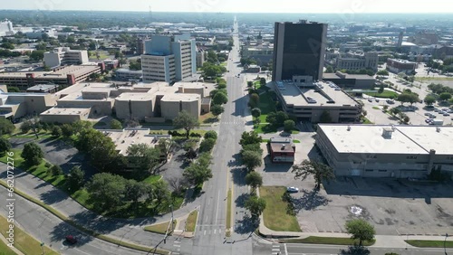 Aerial view of the Witchita cityscape photo