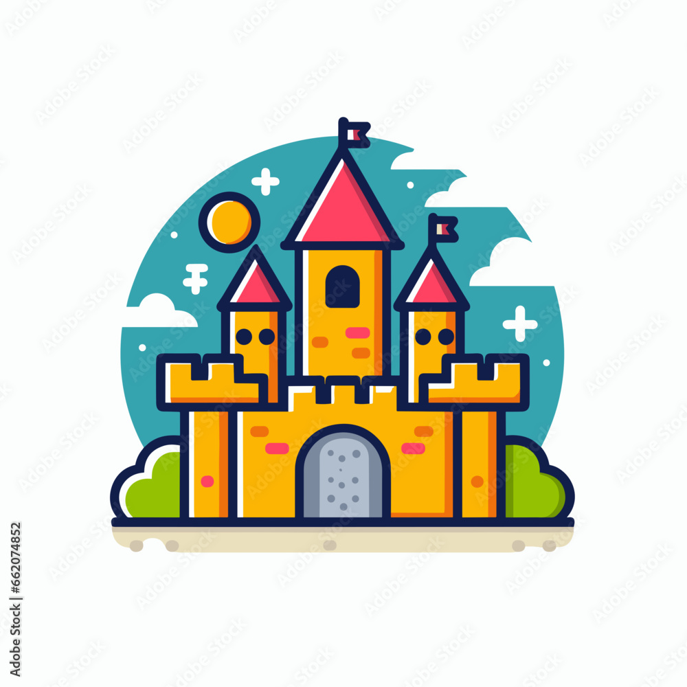 castle minimalist logo