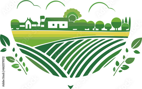 Smart Agriculture logo. Idea farming logo design vector illustration. Abstract Agriculture Logo Template.