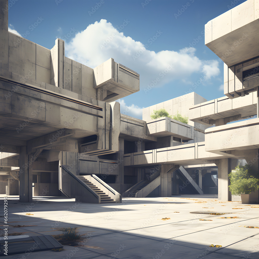 Fototapeta premium brutalism photography, building