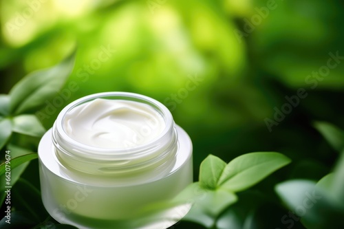 Obraz na płótnie Crème de soin écologique : formulation bio, fait maison, et éco-responsable pour une beauté naturelle w salonie