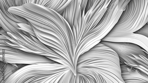 Abstract black leaf botanical modern art deco wallpaper background. Floral decorative ornament seamless pattern for sketchbook or book coloring. Vector Illustration.