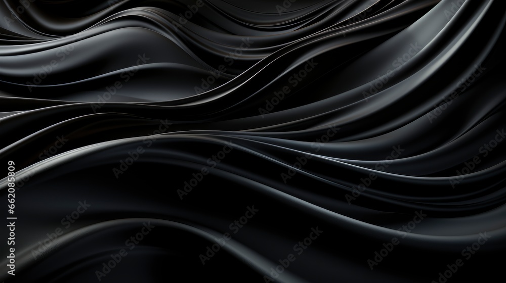 Realistic Black Background With Wavy Lines, Background Image,Desktop Wallpaper Backgrounds, Hd