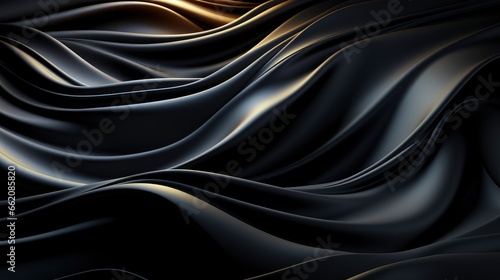 Realistic Black Background With Wavy Lines , Background Image,Desktop Wallpaper Backgrounds, Hd