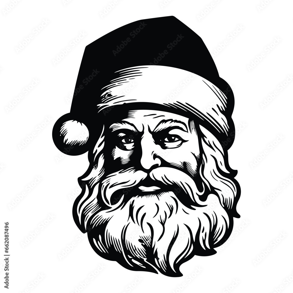 Silhouette of santa claus christmas Silhouette of santa claus christmas