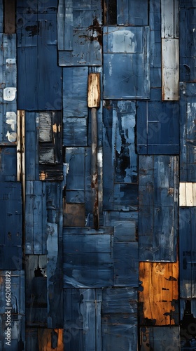 closeup wall blue brown wood peeling paint reclaimed lumber doors slums paper texture blacks blues shipyard private collection prime photo