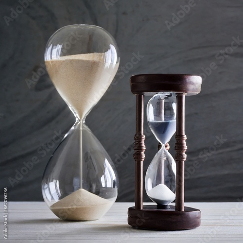 hourglass with sand