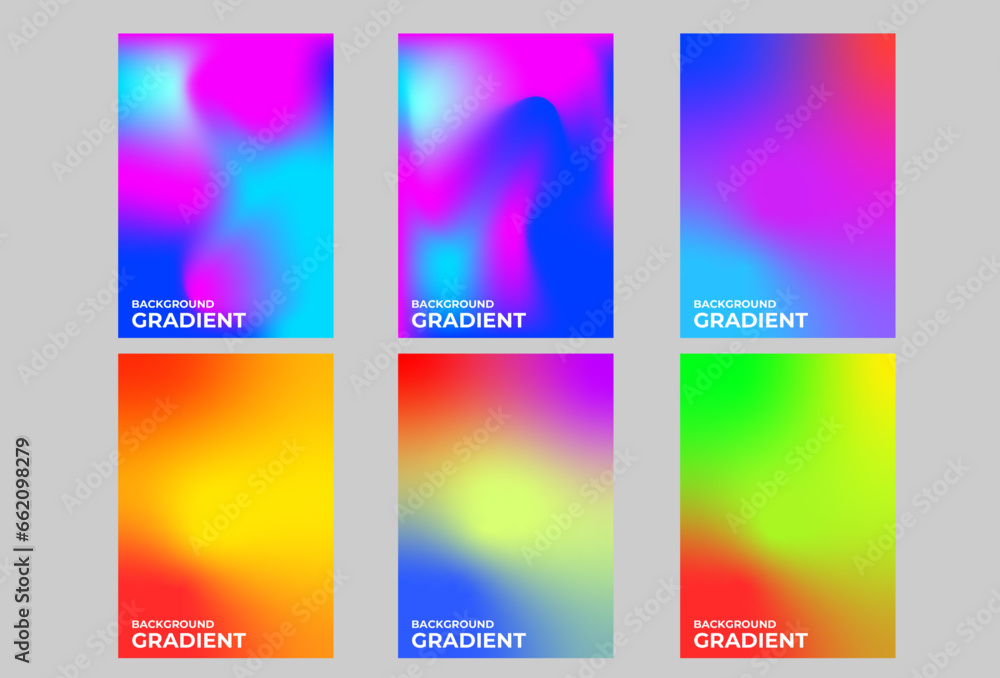 Vector Background Gradients Template Collection