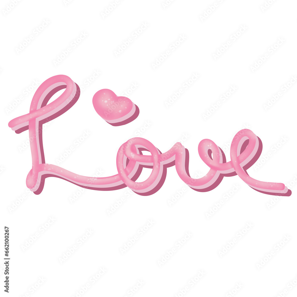 Fototapeta premium Valentine's Day, the day of love, the day with a pink heart, is scheduled to be on the 14th of February every year.