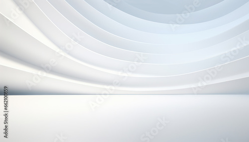 Fototapeta Naklejka Na Ścianę i Meble -  3D White Interior Background