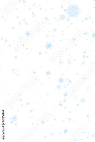 Digital png illustration of blue snowflakes on transparent background