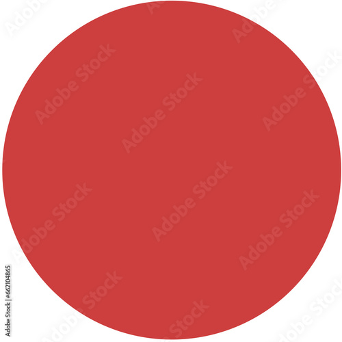 Digital png illustration of red spot with copy space on transparent background