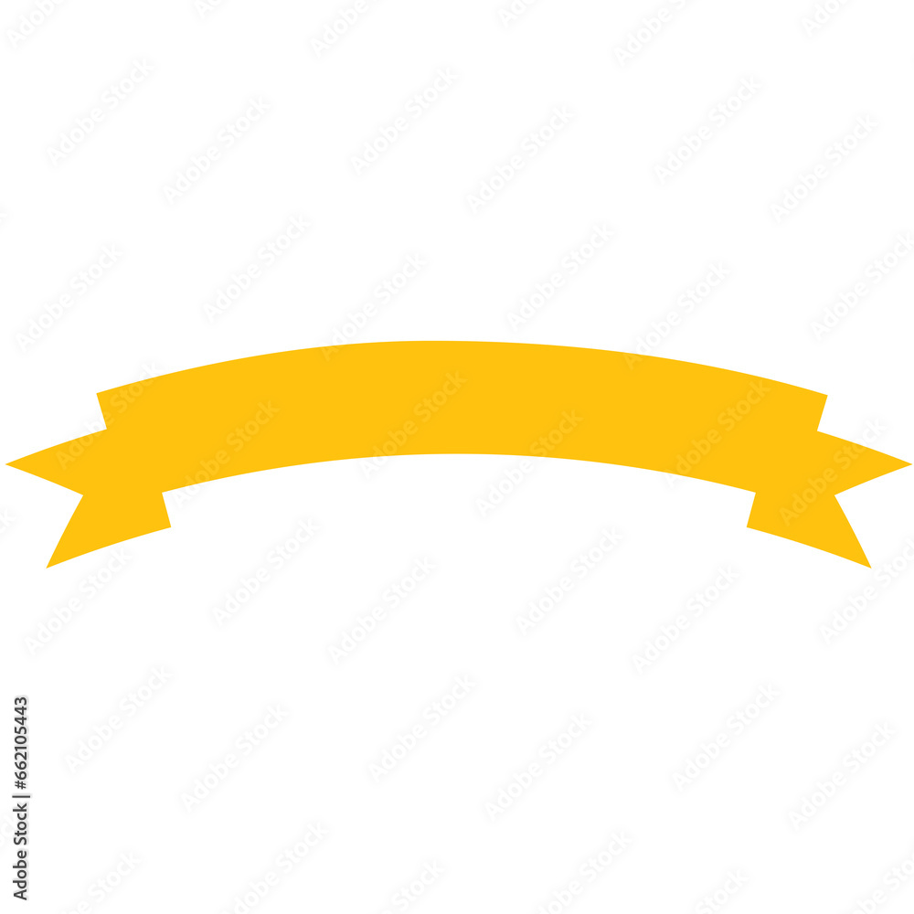 Digital png illustration of yellow ribbon banner on transparent background Digital png illustration of yellow ribbon banner on transparent background