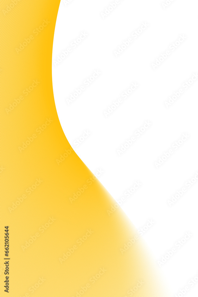 Digital png illustration of yellow rounded shape on transparent background - obrazy, fototapety, plakaty 